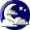 Mostly cloudy